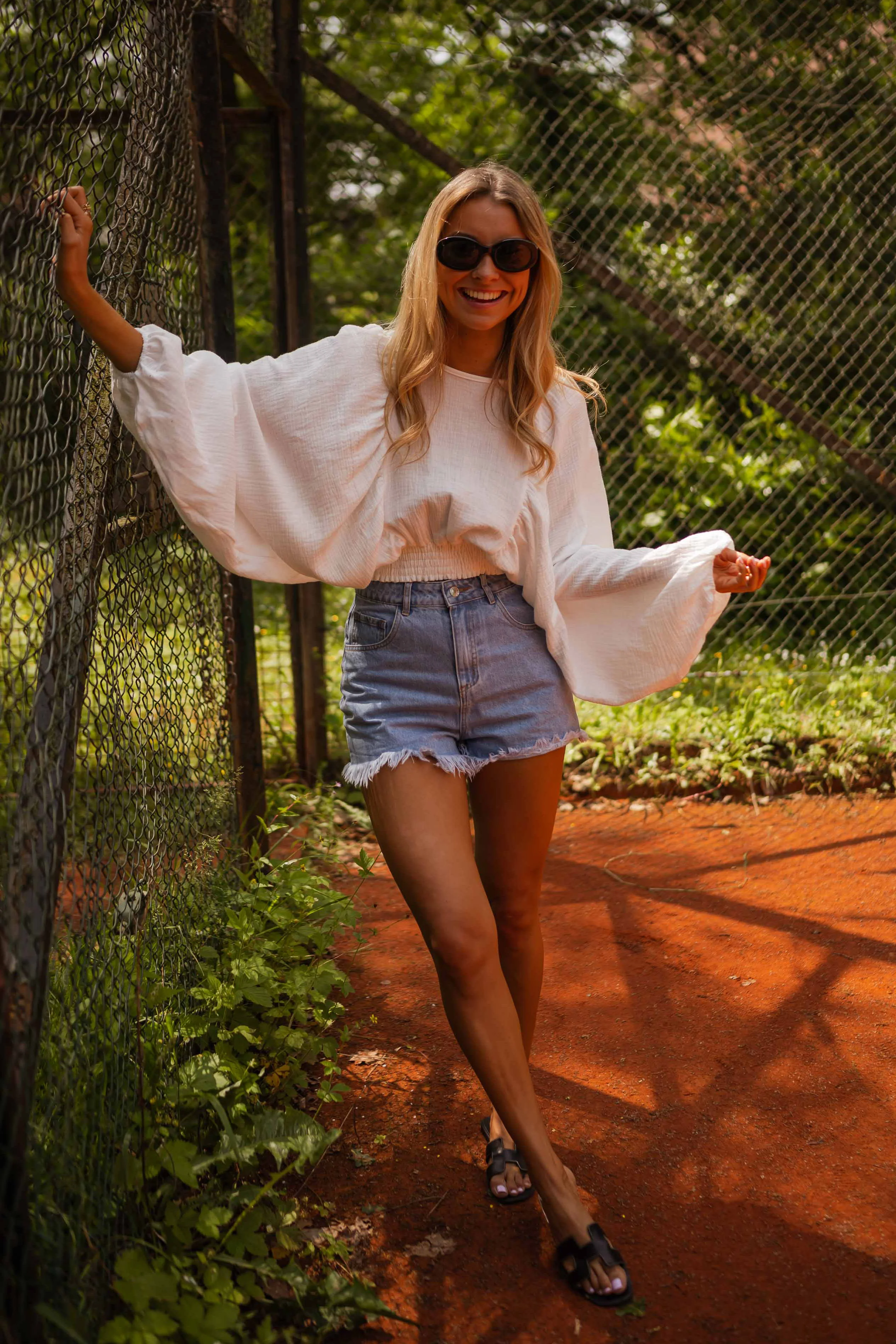 Manoa blouse - white cotton gaze