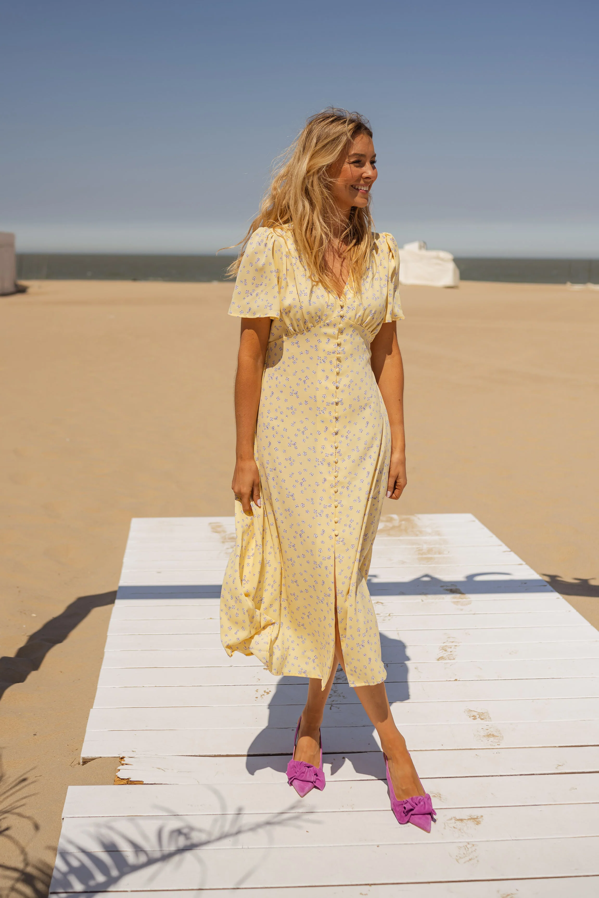 Sutton dress - yellow