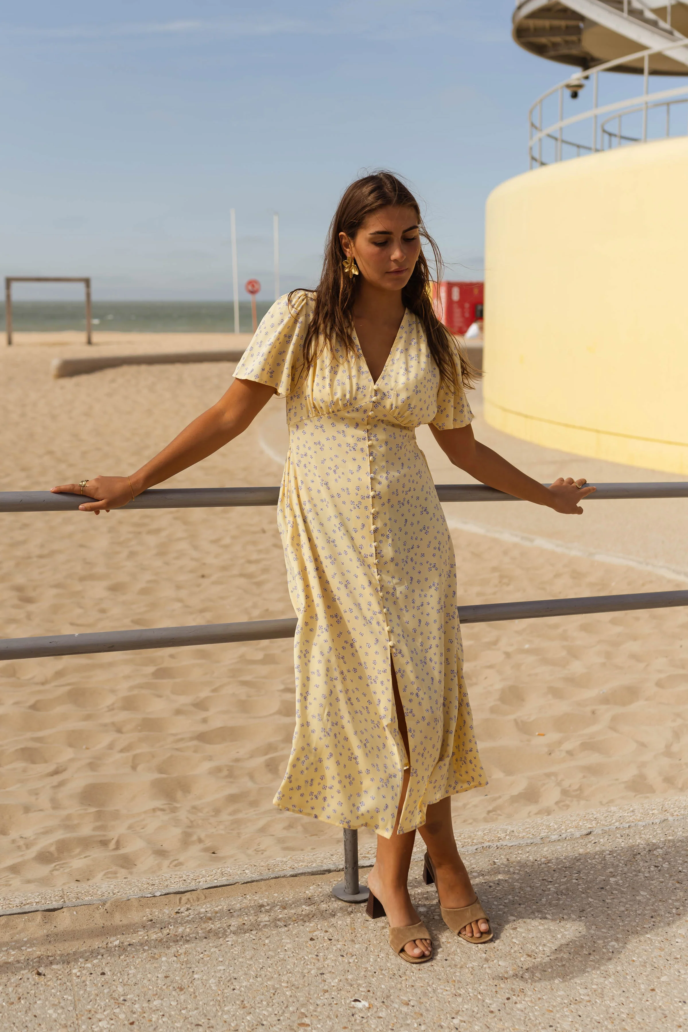 Sutton dress - yellow