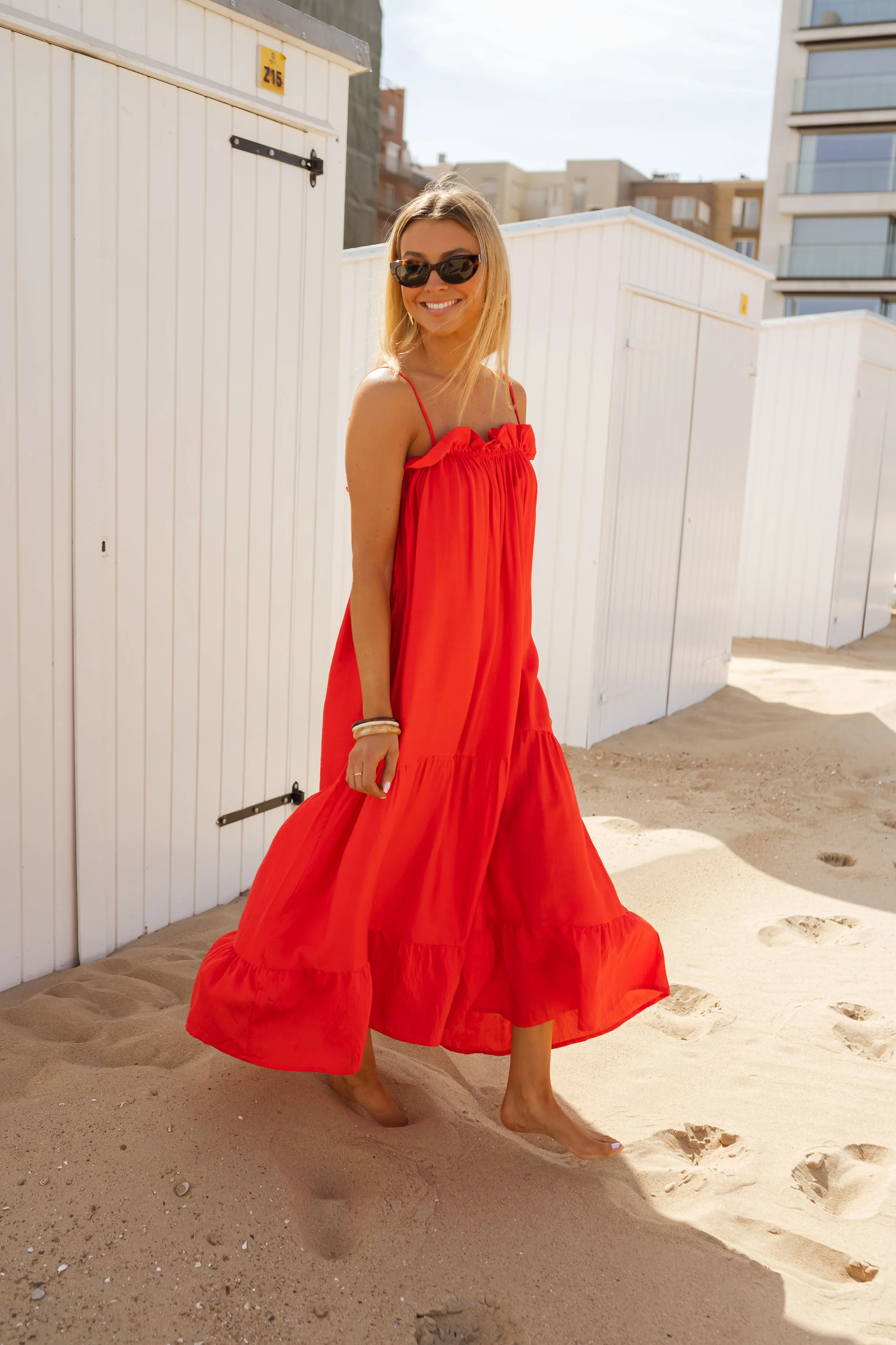 Zohali dress - red