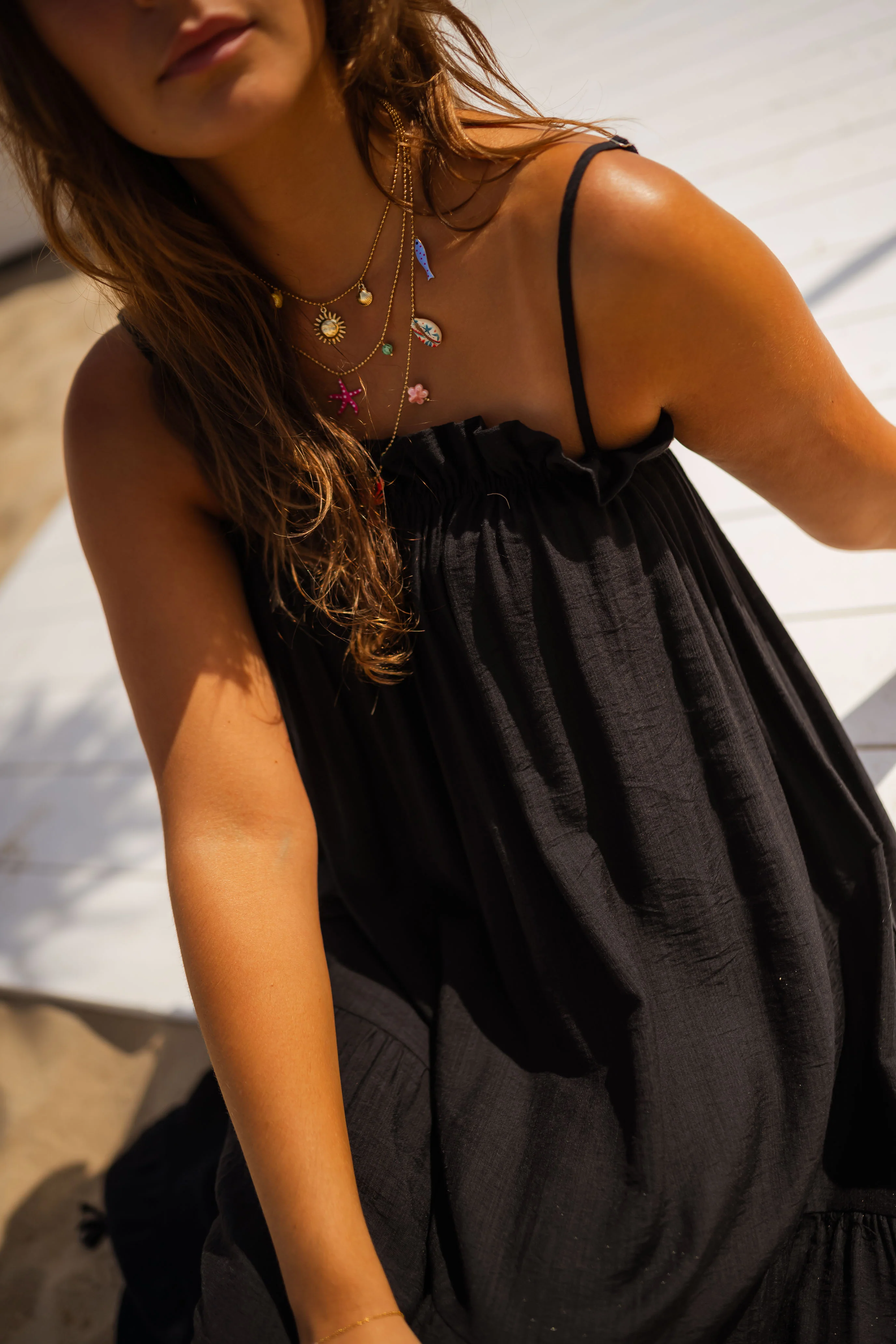 Shika necklace - golden